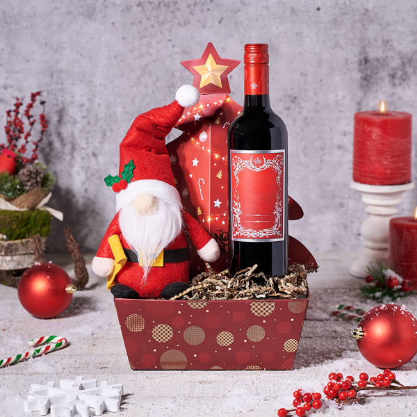 Santa’s Decadent Wine Gift Set - Gift Baskets Delivery