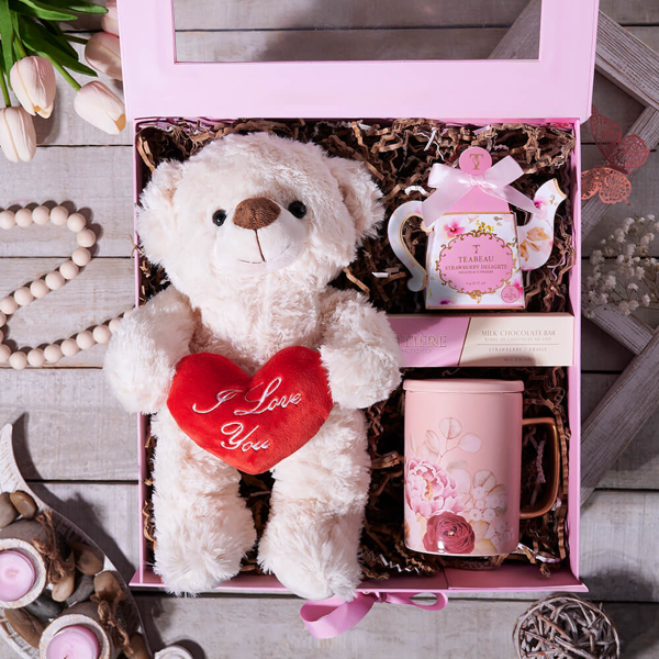 Mother’s Day Teddy & Tea Box - Gift Baskets Delivery