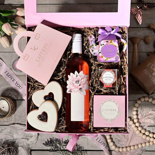 Mother’s Day Wine & Treat Box - Gift Baskets Delivery