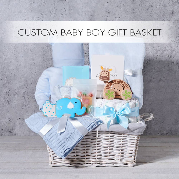 Custom Baby Boy Gift Basket - Gift Baskets Delivery