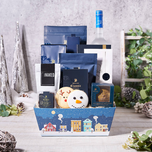 Holiday Spirits & Sweets Gift Set - Gift Baskets Delivery