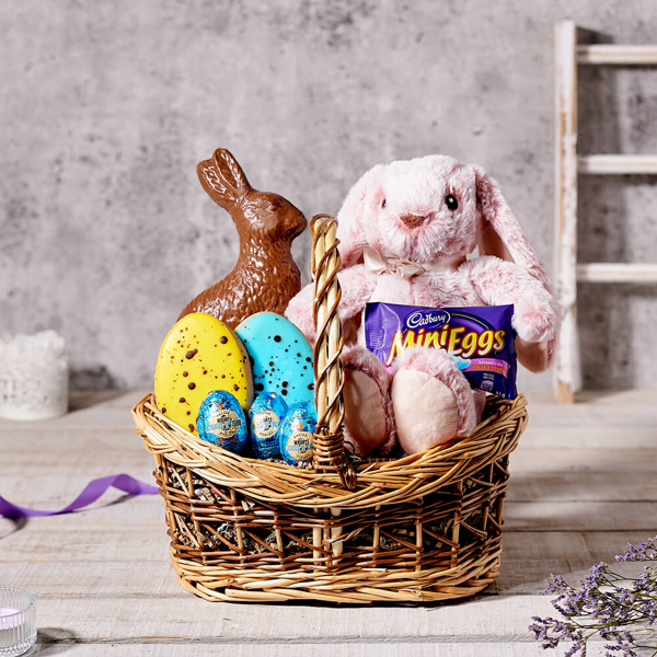 Easter Bunny and Eggs Gift Basket - Gift Baskets Delivery