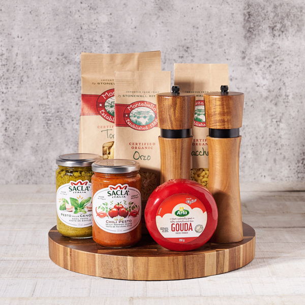 Pesto, Pasta & Cheese Gift Set - Gift Baskets Delivery