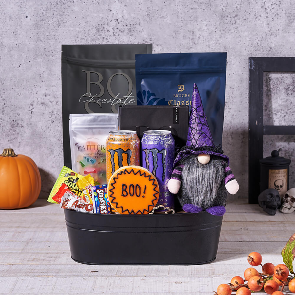 Halloween Party Popcorn Basket - Gift Baskets Delivery