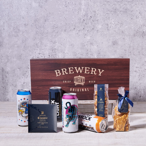 Craft Beer & Sweet Treat Gift - Gift Baskets Delivery