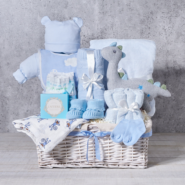 Luxurious Baby Boy Gift Basket - Gift Baskets Delivery