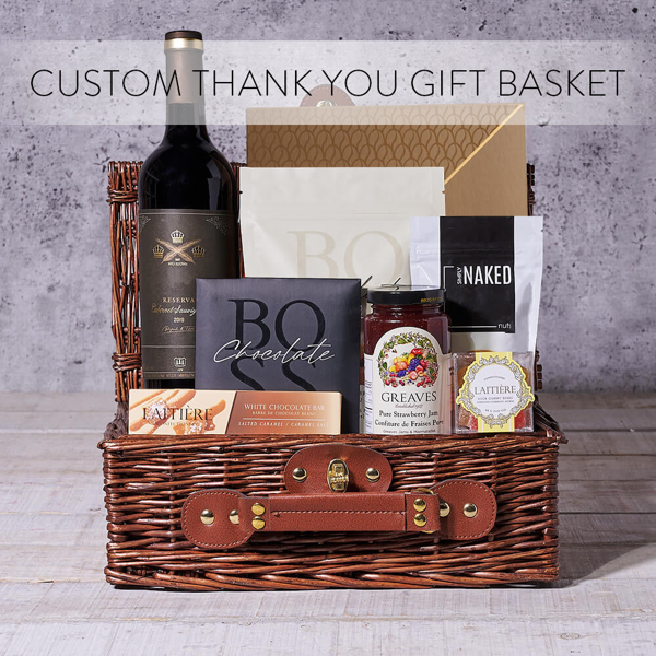 Custom Thank You Gift Basket - Gift Baskets Delivery