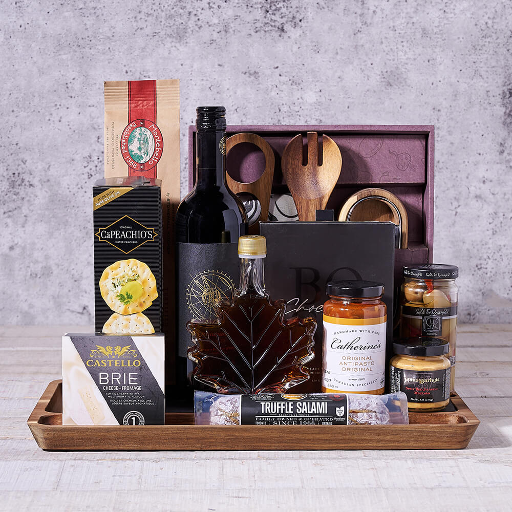 Celebratory Feast & Wine Gift Set - Gift Baskets Delivery