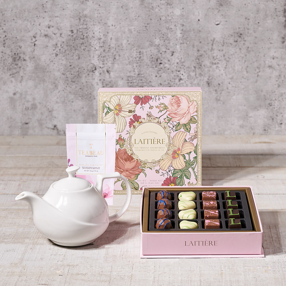 The Teapot & Truffle Gift Set - Gift Baskets Delivery