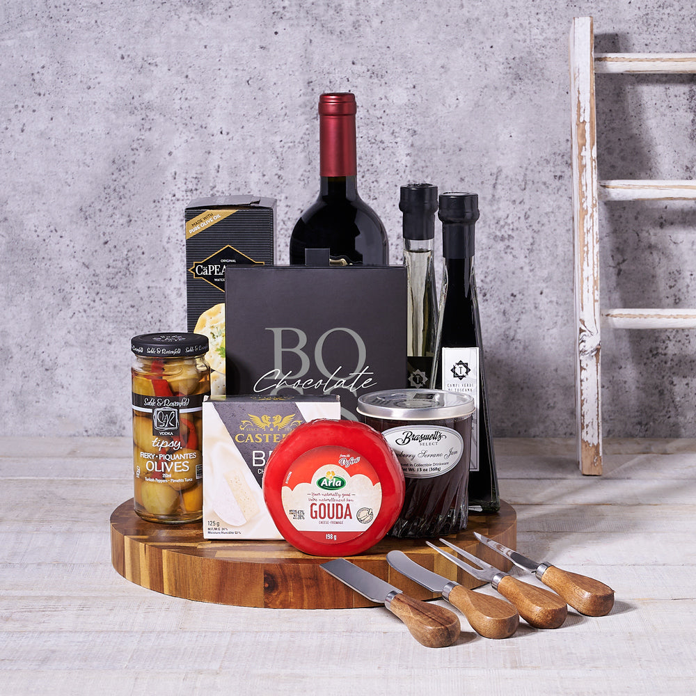 Muskoka Wine & Cheese Board - Gift Baskets Delivery