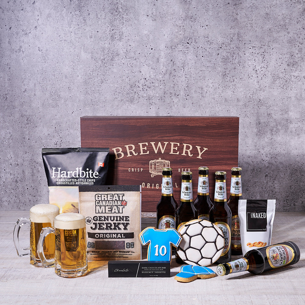 Soccer & Beer Lover Gift Box - Gift Baskets Delivery