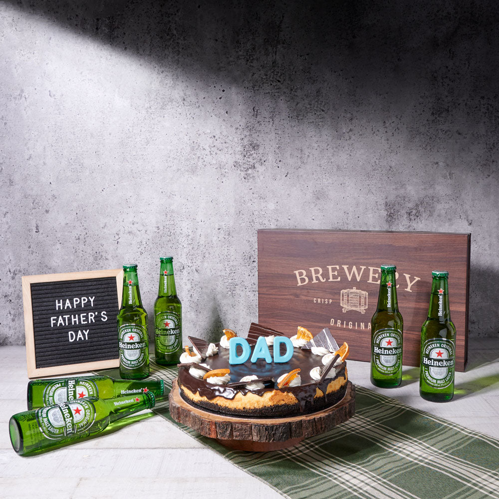 Dad's Decadent Beer & Cake Gift Set - Gift Baskets Delivery