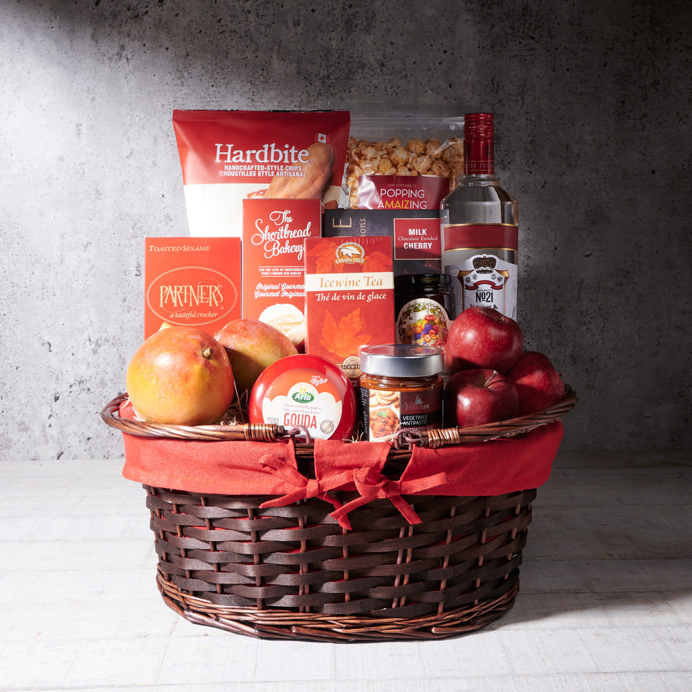 New Scarborough Gift Basket with Liquor - Gift Baskets Delivery