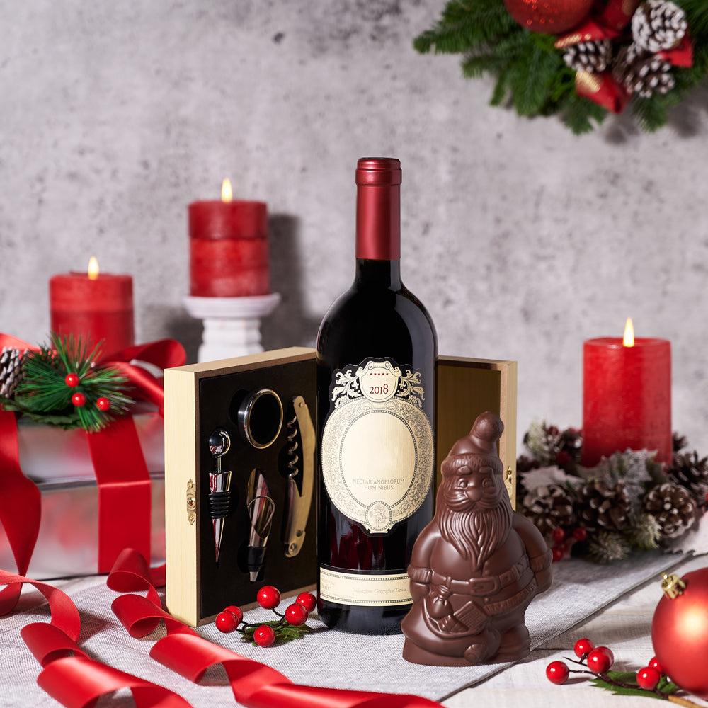 Wine & Dark Chocolate Gift Set - Gift Baskets Delivery