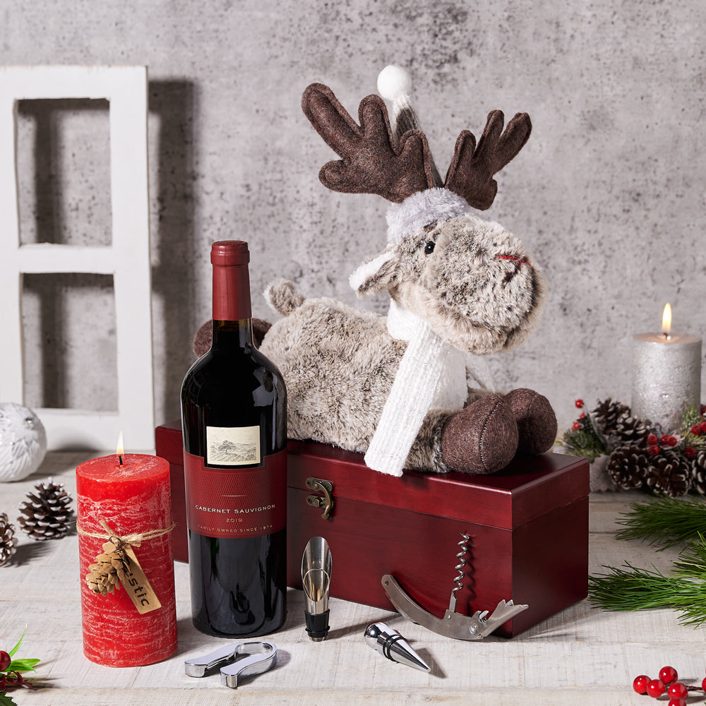 Joyful Evening with a Reindeer Gift Set - Gift Baskets Delivery