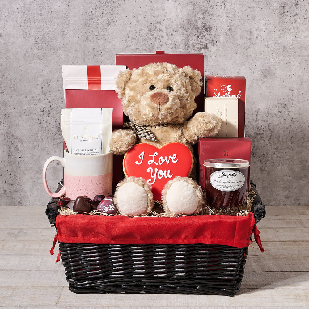 Love & Chocolate Gift Basket - Gift Baskets Delivery