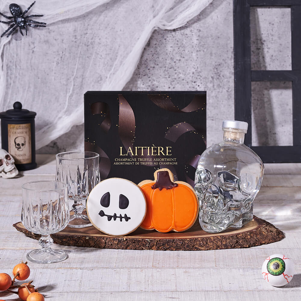 Tricks & Treats Crystal Head Gift - Gift Baskets Delivery