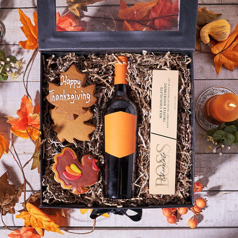 The Fall Leaf Thanksgiving Gift Box - Gift Baskets Delivery The Fall Leaf Thanksgiving Gift Box - Gift Baskets Delivery