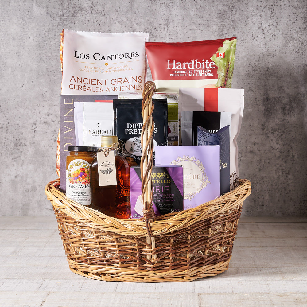 Classy Snacking Gift Basket - Gift Baskets Delivery