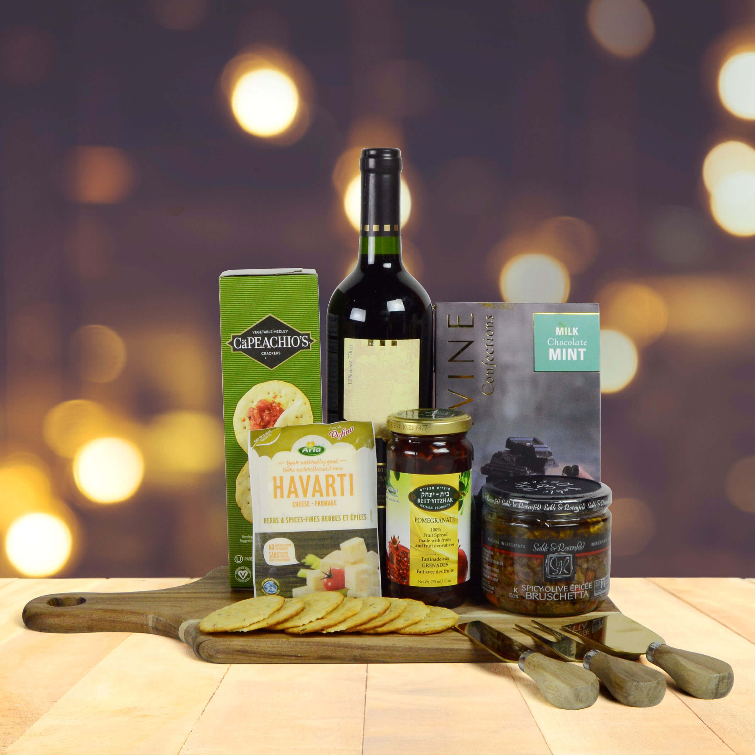 Purim & Wine Gift Basket - Gift Baskets Delivery