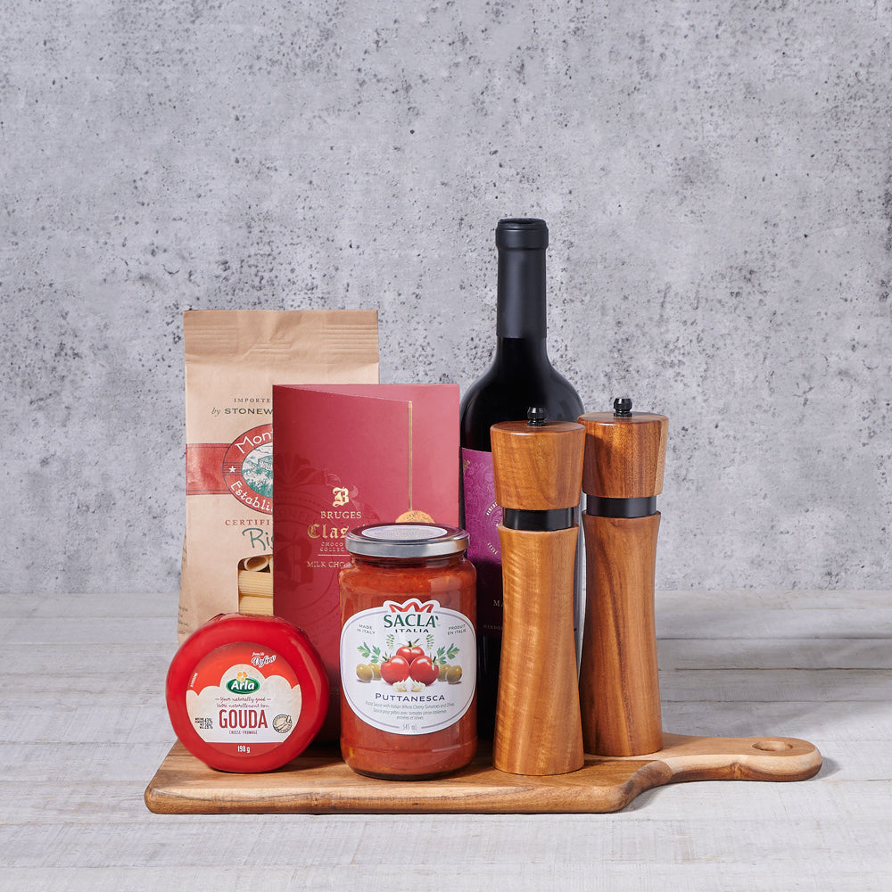 Charming Wine & Cheese Gift Set - Gift Baskets Delivery