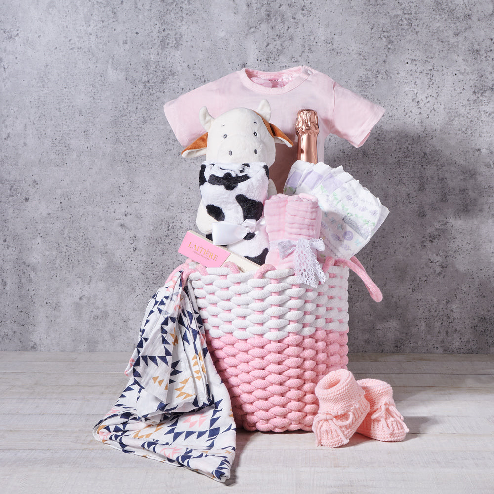 Newborn Baby Girl Gift Basket - Gift Baskets Delivery Newborn Baby Girl Gift Basket - Gift Baskets Delivery