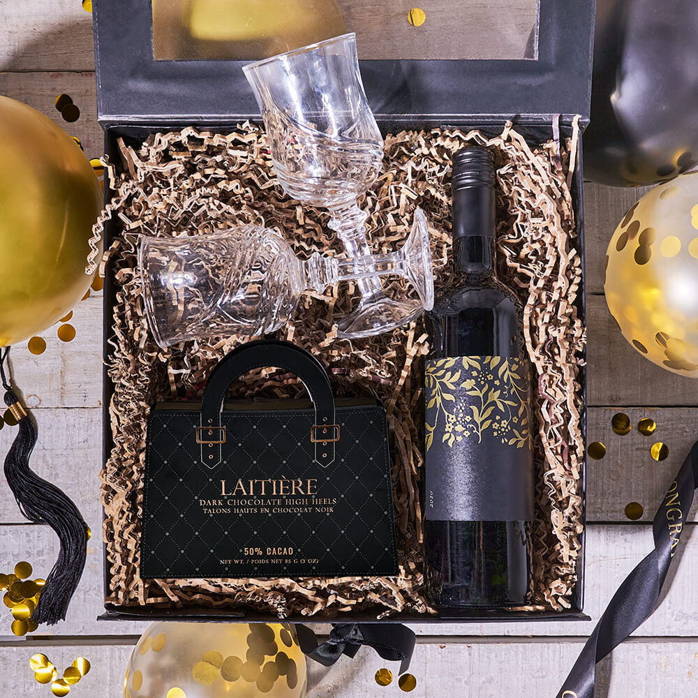 “Congrats! You Did It” Wine Gift Set - Gift Baskets Delivery